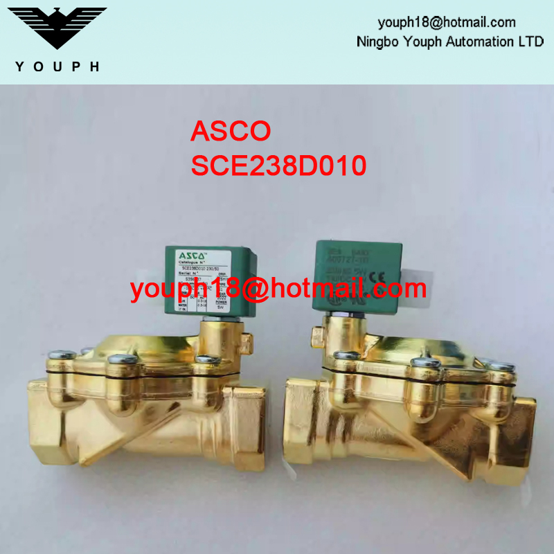 ASCO SCE238D010 G1 'Orificio 25 mm Válvula solenoide eléctrica de latón