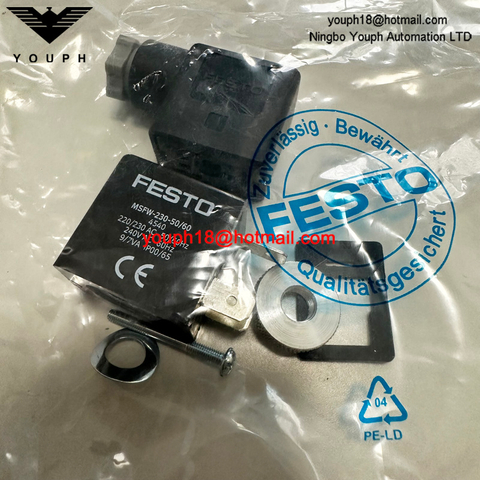 Festo MSFW-230-50/60 4540 230V AC 50/60 Hz Válvula de tigre MFH-5-1/4 Bobina solenoide