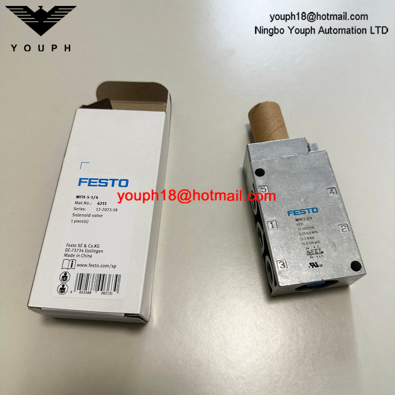 Festo MFH-5-1/4 6211 G1/4 5/2-Válvula Solenoide MFH Tiger