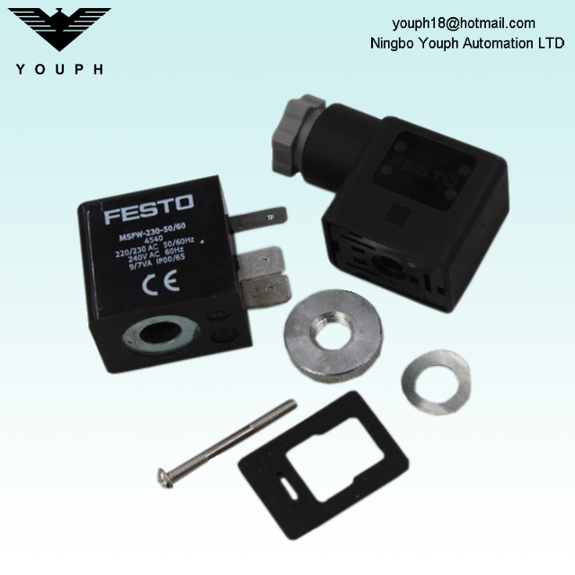 MSFW-230-50/60 230V AC 220V AC 4540 Festo Solenoid Coil of MFH-5-1/8-B MFH-5-1/4-B MFH-5-1/8 MFH-5-1/4 