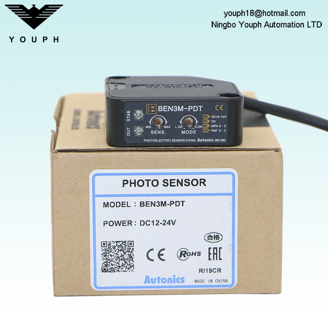 Autonics Ben3m-PDT Retrorlectivo con interruptor de proximidad del filtro de polarización