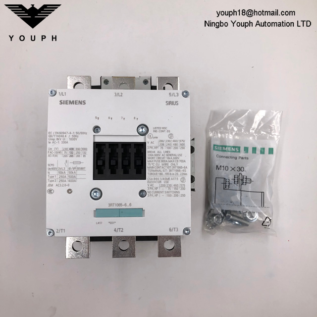 Siemens 3RT065-6AF36 AC Contactor