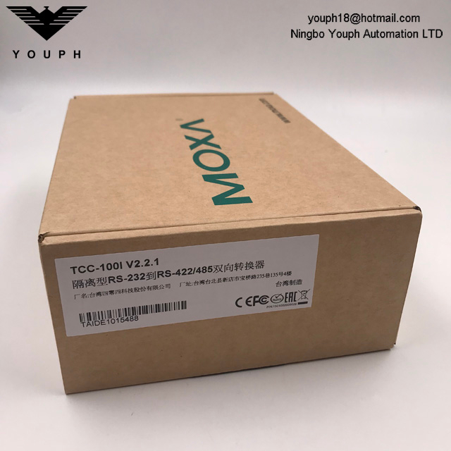 MOXA TCC-100I v2.2.1 Isolado RS-232 a RS-422/485 convertidor bidireccional