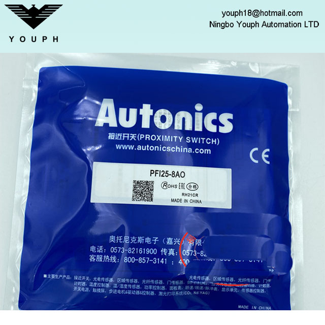 Autonics PFI25-8AO PFI25-8AC PFI Serie Sensor de proximidad de tipo plano rectangular