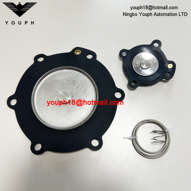 DB116 DB16 Válvula de pulso VEM216 VNP216 VEM416 VNP416 2 'DN50 Nitrilo Kit de reparación de diafragma de vitón