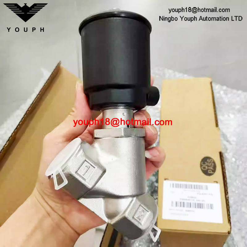 VÁLVULA de asiento en ángulo de aire de acero inoxidable para altas temperaturas ASCO EMERSON E290A401 E290A401VI