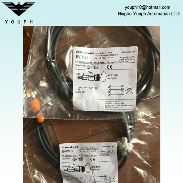 IFM EVC001 ADOGH040MSSS0002H04 Cable de conexión con enchufe