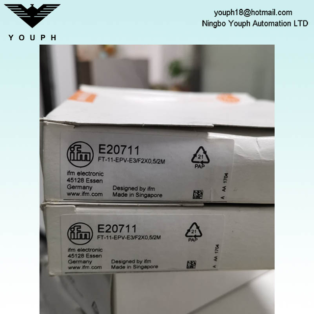 IFM E20711 FT-11-EPV-E3/F2X0,5/2M Sensor de reflexión difusa de fibra óptica