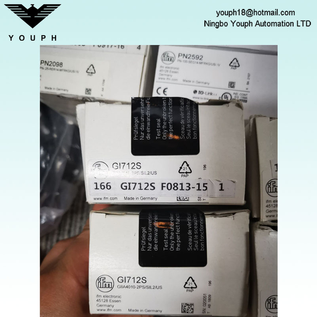 IFM GI712S GIIA4010-2PS/SIL2/EE. UU. Asegurando el sensor inductivo seguro para la seguridad de la máquina