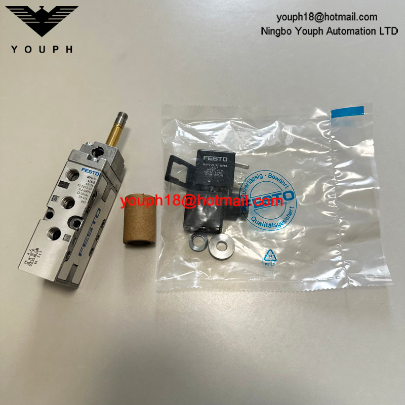 Festo MFH-5-1/8-B 19758 con bobina 24VDC 220VAC Válvula de tigre 2000 Válvula solenoide