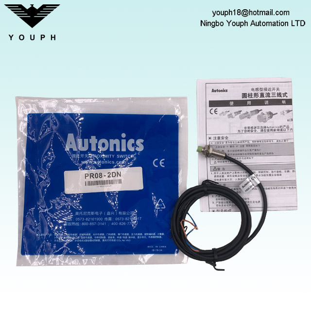 PR08-2DN Autonics Interruptor de proximidad de proximidad inductiva cilíndrica