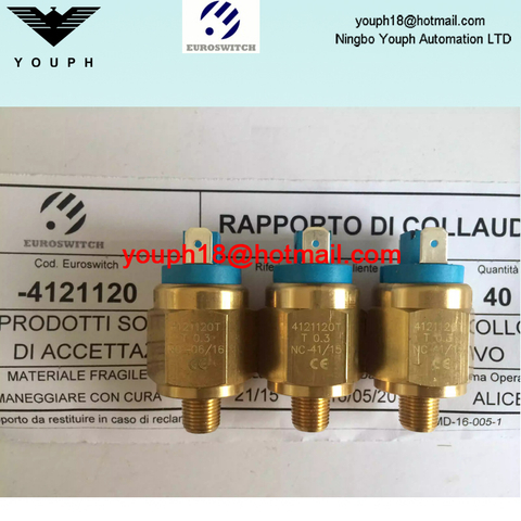 Italia EuroSwitch 4121120t 4121121t 4120122 interruptor de presión de diafragma