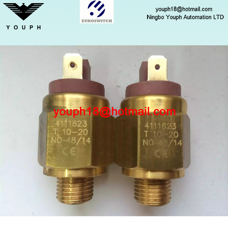 Italia EuroSwitch 4111623 4111620 4120120 1/4 'Interruptor de presión de diafragma cilíndrico de gas