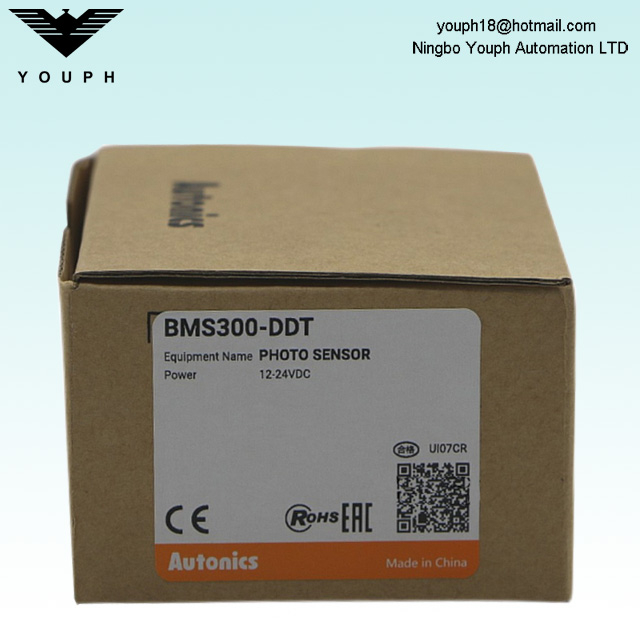 Autonics BMS300-DDT Amplificador reflectante difuso Sensor de fotos de materiales opacos translúcidos incorporados