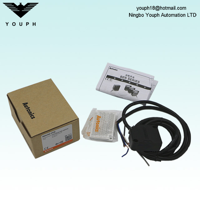 Autonics Ben3m-PFR Amplificador compacto Tipo incorporado con interruptor de proximidad de voltaje universal