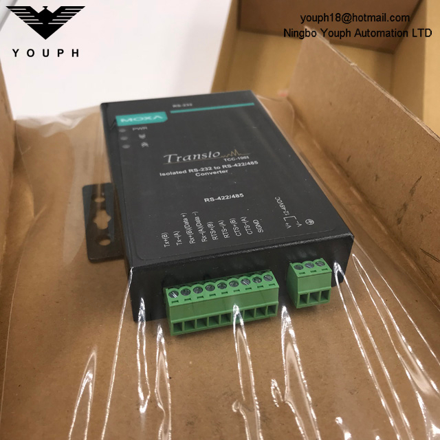 MOXA TCC-100I v2.2.1 Isolado RS-232 a RS-422/485 convertidor bidireccional