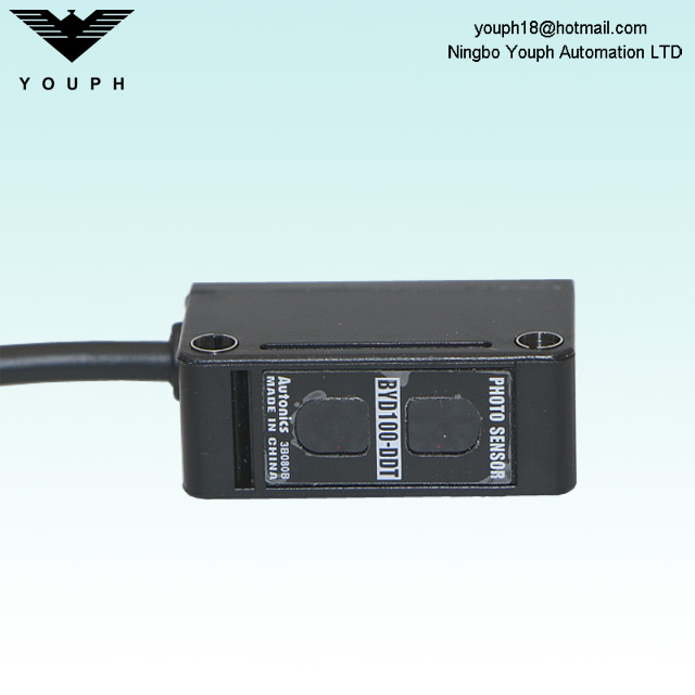 Autonics BYD100-DDT difuso sensor de fotos de ajuste de sensibilidad reflectante