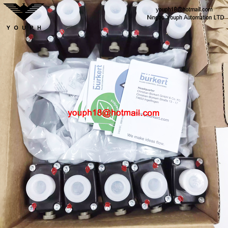 Burkert 00020293 0330A Serie FKM Válvula solenoide normalmente cerrada de acción directa de 2/2 vías