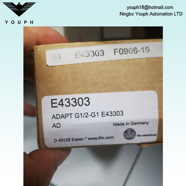 IFM E43303 Adapte el adaptador de tornillo G1/2-G1 para el sensor de proceso