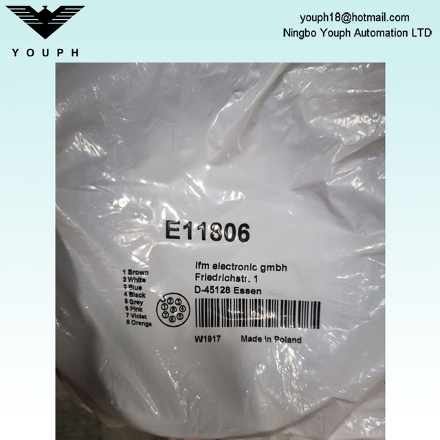 IFM Eltectronic GmbH E11806 ADOAH080MSS0010C08 con cable de conexión de enchufe