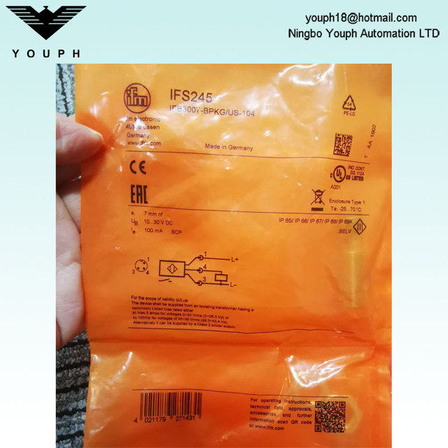 IFM IFS245 IFB3007-BPKG/US-104 Sensor inductivo PNP