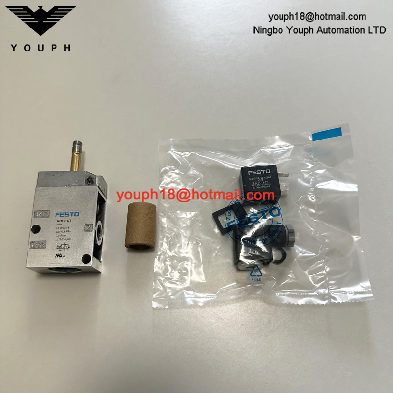 Festo MFH-3-1/4 9964 con bobina DC24V AC230V Tiger Válvula solenoide monostable clásica