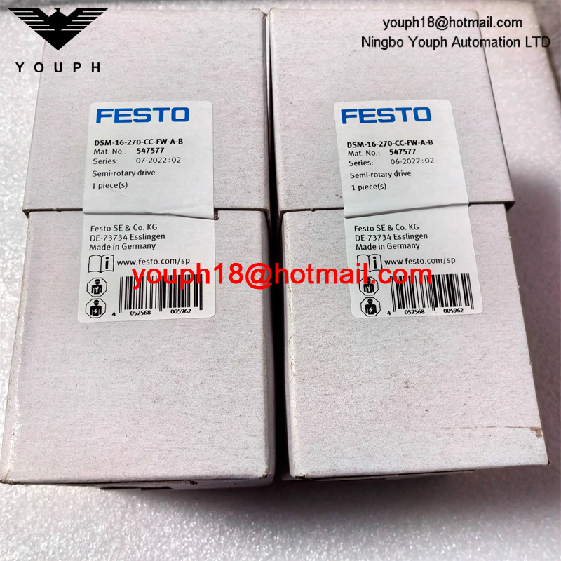 Festo DSM-16-270-CC-FW-AB 547577 DOBLE-ACTING M5 Tamaño 16 Vane de aluminio