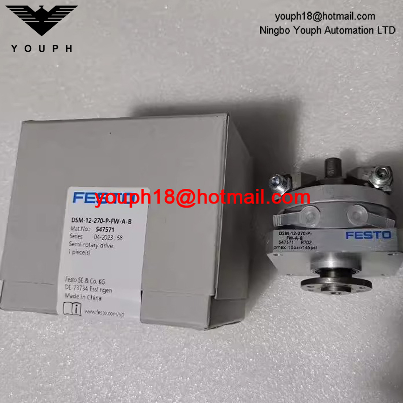 Festo DSM-12-270-P-FW-AB 547571 Anillos de amortiguación elástica M5 Puerto Drive semi-rotación