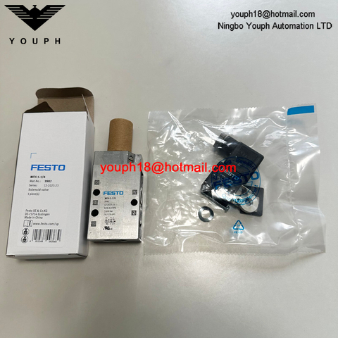 Festo MFH-5-1/8 9982 con bobina 24VDC 220VAC 5/2 válvulas MFH Tiger Classic Solenoid Valve
