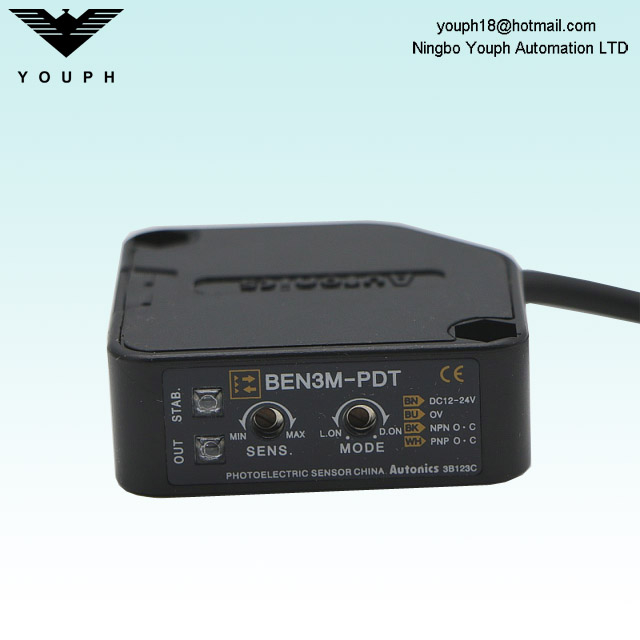 Autonics Ben3m-PDT Retrorlectivo con interruptor de proximidad del filtro de polarización
