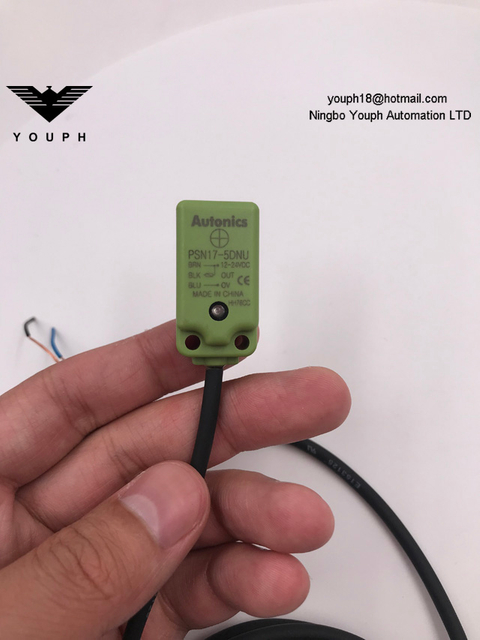 AUTONICS PSN17-5DN2U PSN17-5DP2U Lado delantero Sensor de detección superior de detección