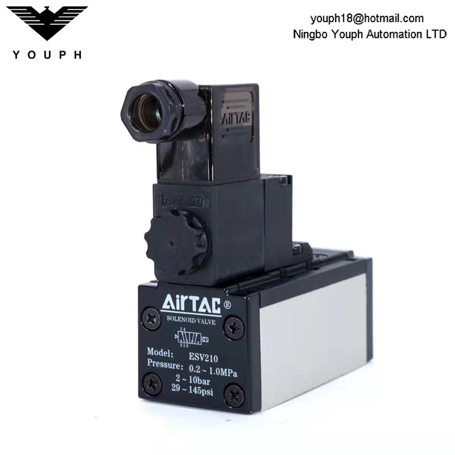 AIRTAC ESV210 ESV220 ESV230C ESV230E ESV230P Válvula solenoide estándar ISO