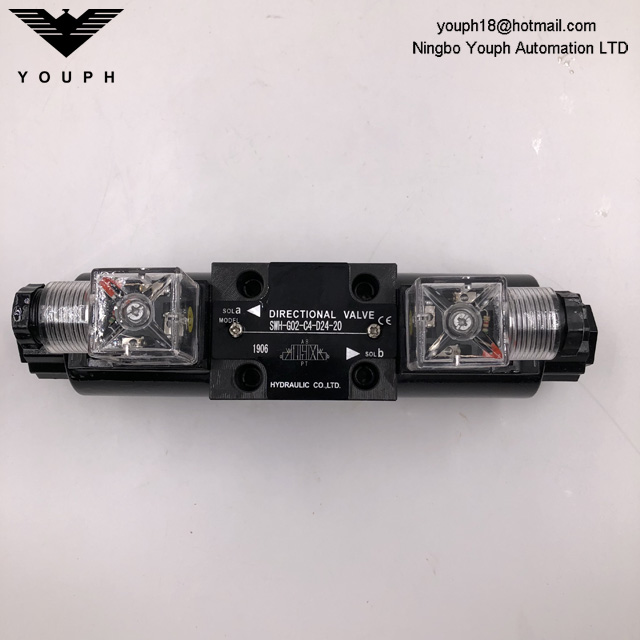 SWH-G02-D24-20 SWH-G02-C3-D24-20 SWH-G02-C4-D24-20 SWH-G02-D2-D24-20 Válvula solenoide hidráulica