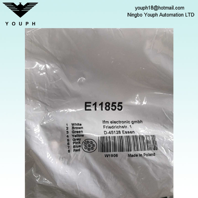IFM Eltectronic GMBH E11855 ADOGH080MSS0010K08 Cable de conexión con enchufe