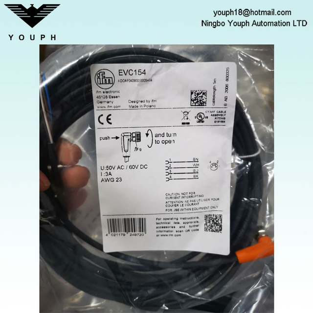 IFM EVC154 ADOAF040MSSS0005H04 Cable de conexión con enchufe