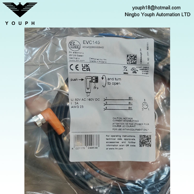 IFM EVC145 ADOAF030MSSS0005H03 Cable de conexión con enchufe