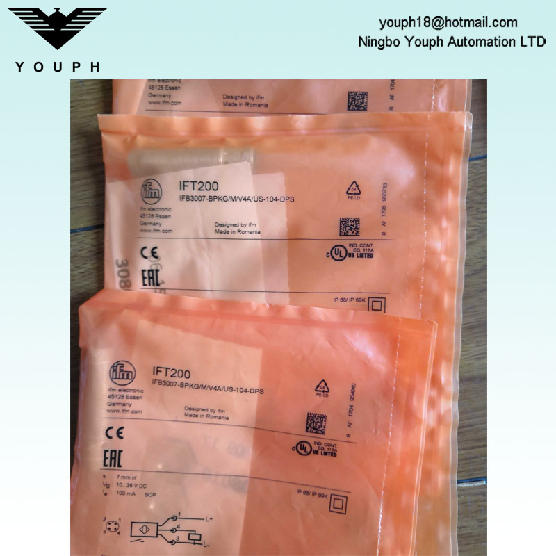 IFM IFT200 IFB3007-BPKG/M/V4A/US-104-DPS Sensor inductivo