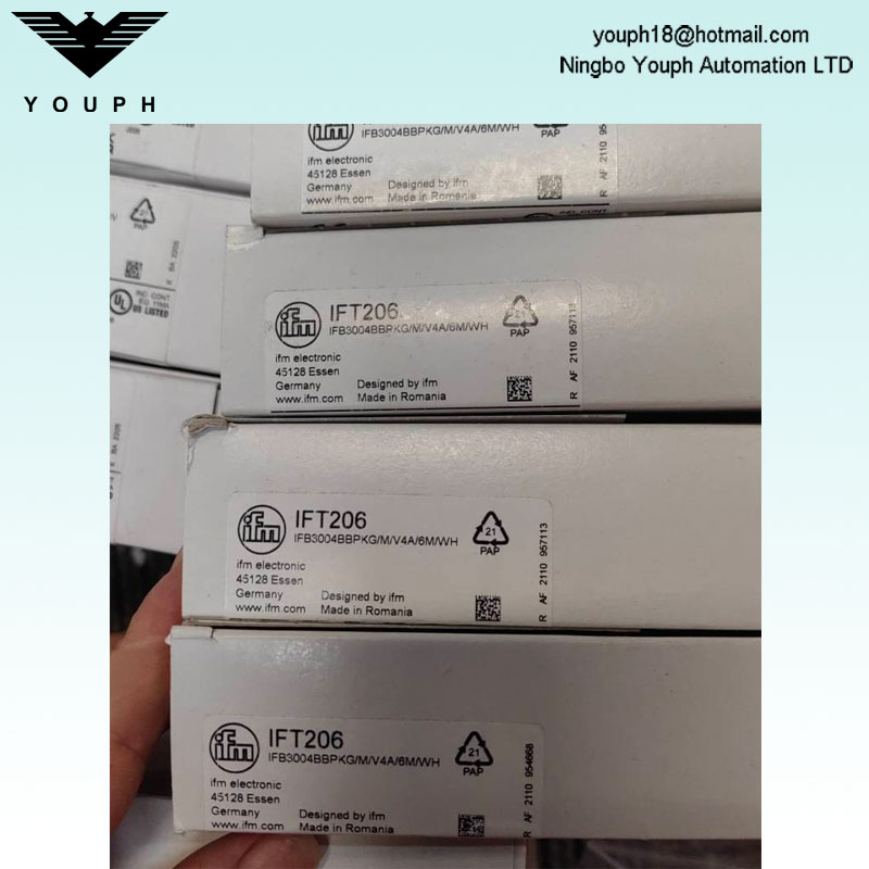 IFM IFT206 IFB3004BBPKG/M/V4A/6M/WH Sensor de proximidad PNP