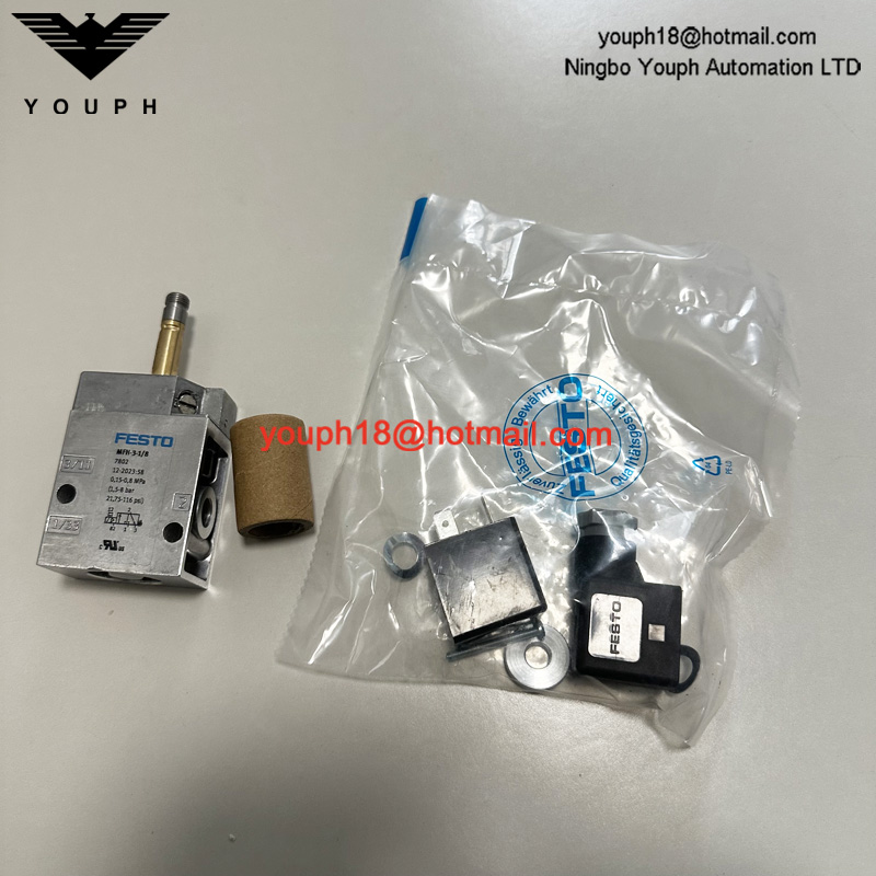 Festo MFH-3-1/8 7802 G1/8 'con bobina 24VDC 220VAC Tiger Válvula neumática clásica