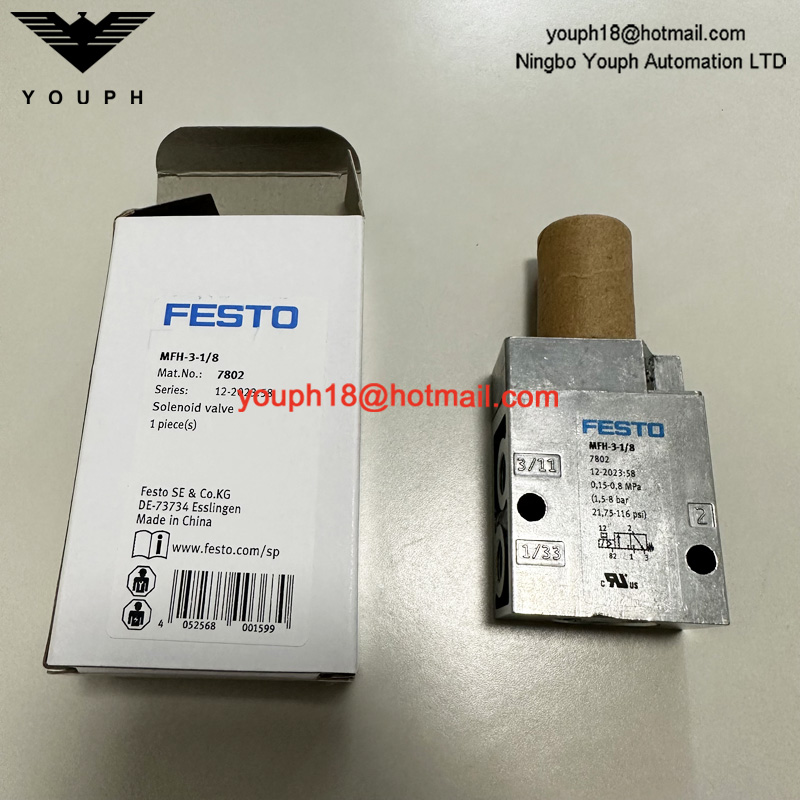 Festo MFH-3-1/8 7802 G1/8 '3/2 Way Tiger Classic Solenoid Valve