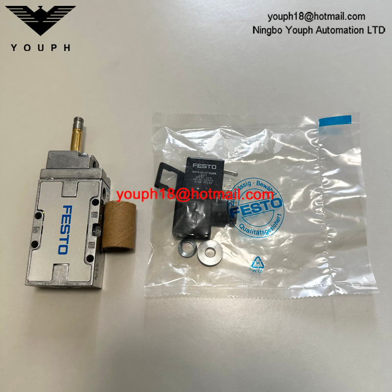 Festo MFH-5-1/8-B 19758 con bobina 24VDC 220VAC Válvula de tigre 2000 Válvula solenoide