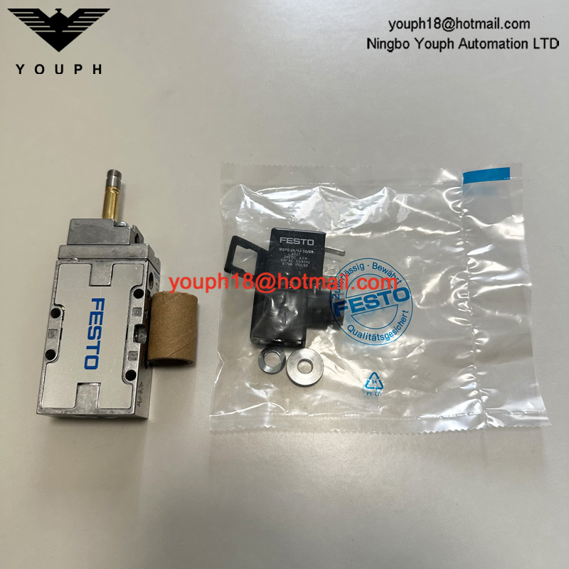 Festo MFH-5-1/8-B 19758 con bobina 24VDC 220VAC Válvula de tigre 2000 Válvula solenoide