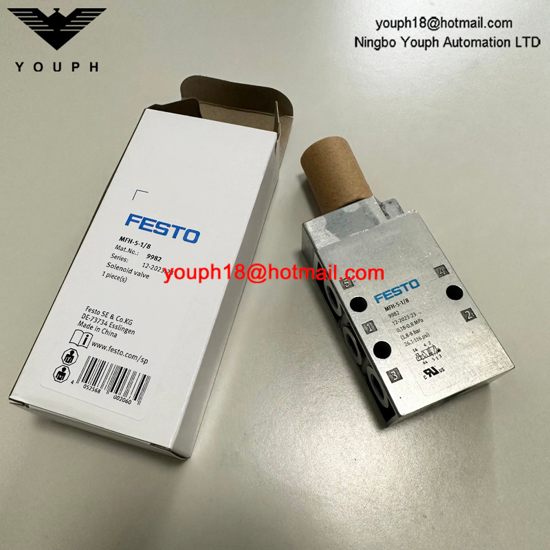 Festo MFH-5-1/8 9982 G1/8 5/2 válvulas MFH Solenoid