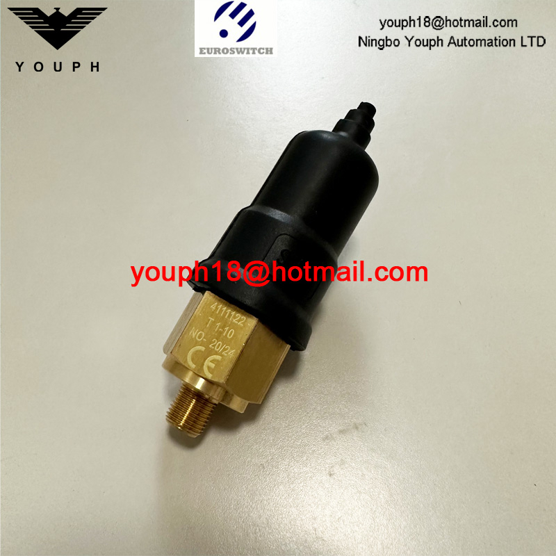 Italia EuroSwitch 4111122 4110122 412022A NO / NC 0,5 A / 48 V Interruptor de presión de diafragma de latón