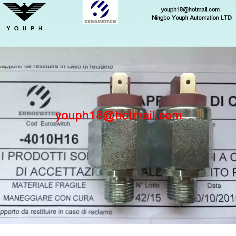 EuroSwitch 4010H16 4020H16 40V10H16 40V20H16 T50-150 40 40V Interruptor de presión del pistón