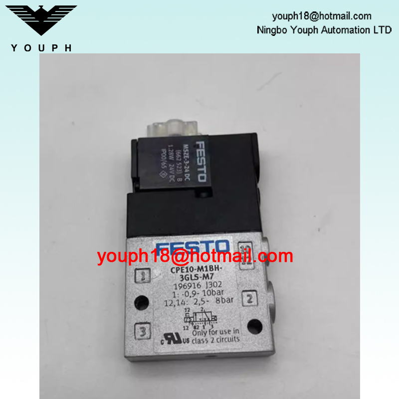 Festo CPE10-M1BH-3GLS-M7 196916 CPE CPE10 Válvula solenoide