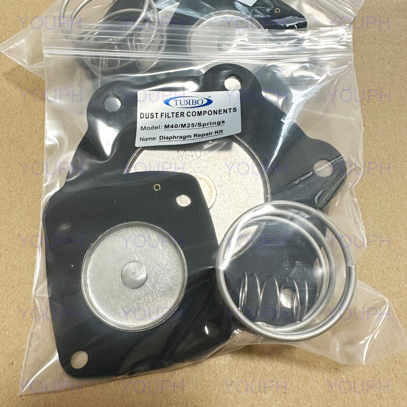 Turbo M40 M25 Springs Válvula de chorro de pulso FP40 FM40 DP40 DM40 SQP40 Kit de diafragma