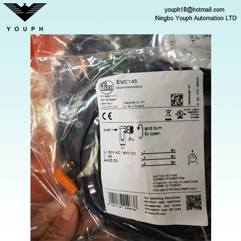 IFM EVC145 ADOAF030MSSS0005H03 Cable de conexión con enchufe