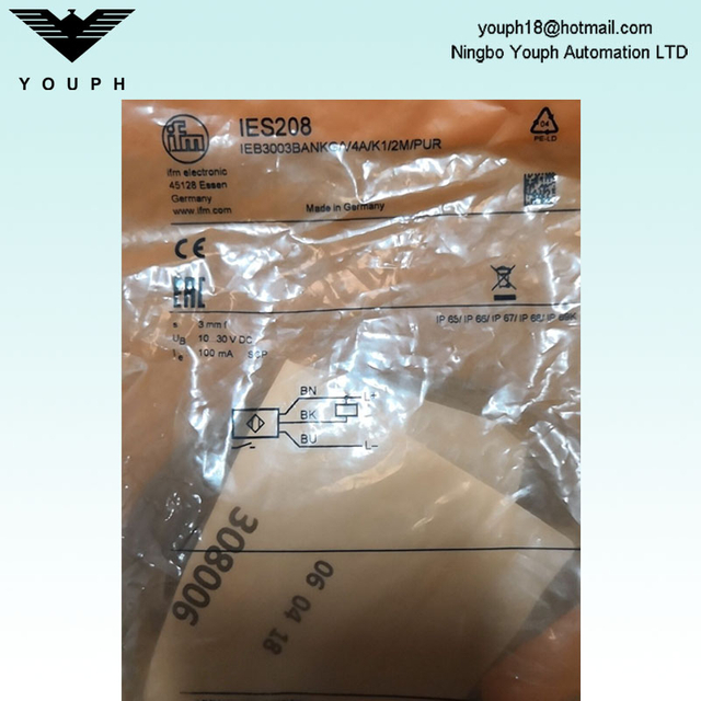 IFM IES208 IEB3003BANKG/V4A/K1/2M/Sensor inductivo
