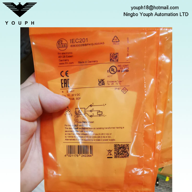 IFM IEC201 IEB3002BBPKG/AM/AS Sensor inductivo de metal completo